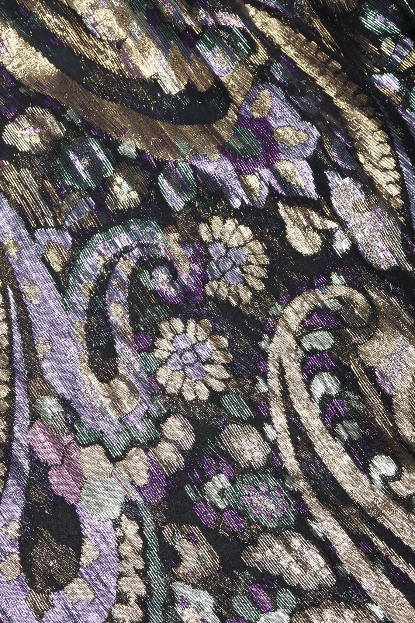 Sheer Lamé Floral Paisley Tunic