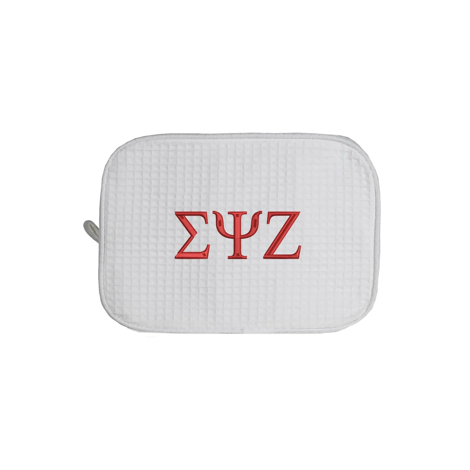 Sigma Psi Zeta Waffle Weave Cosmetic Bag