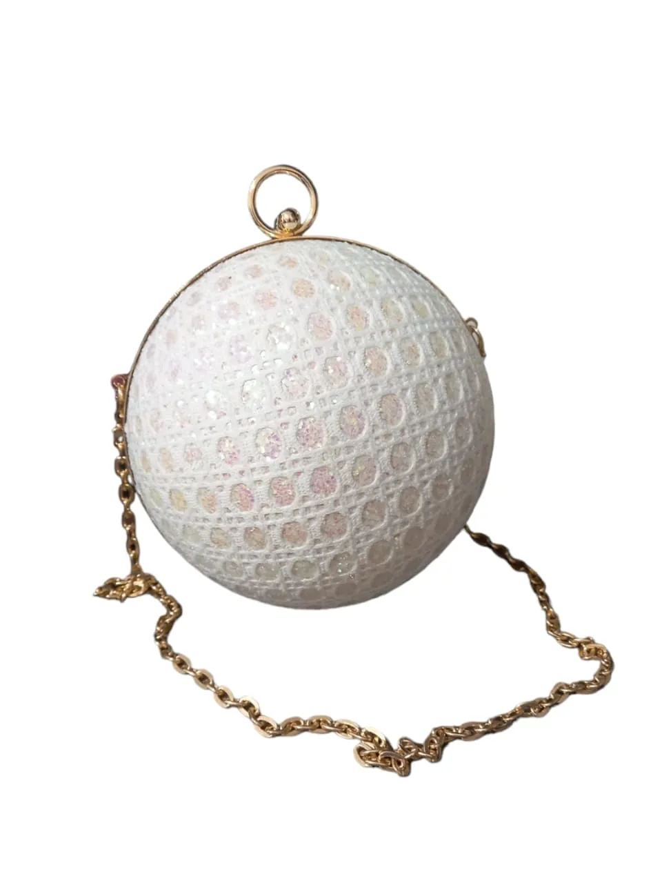Sparkly Ball Shaped Clutch Bag