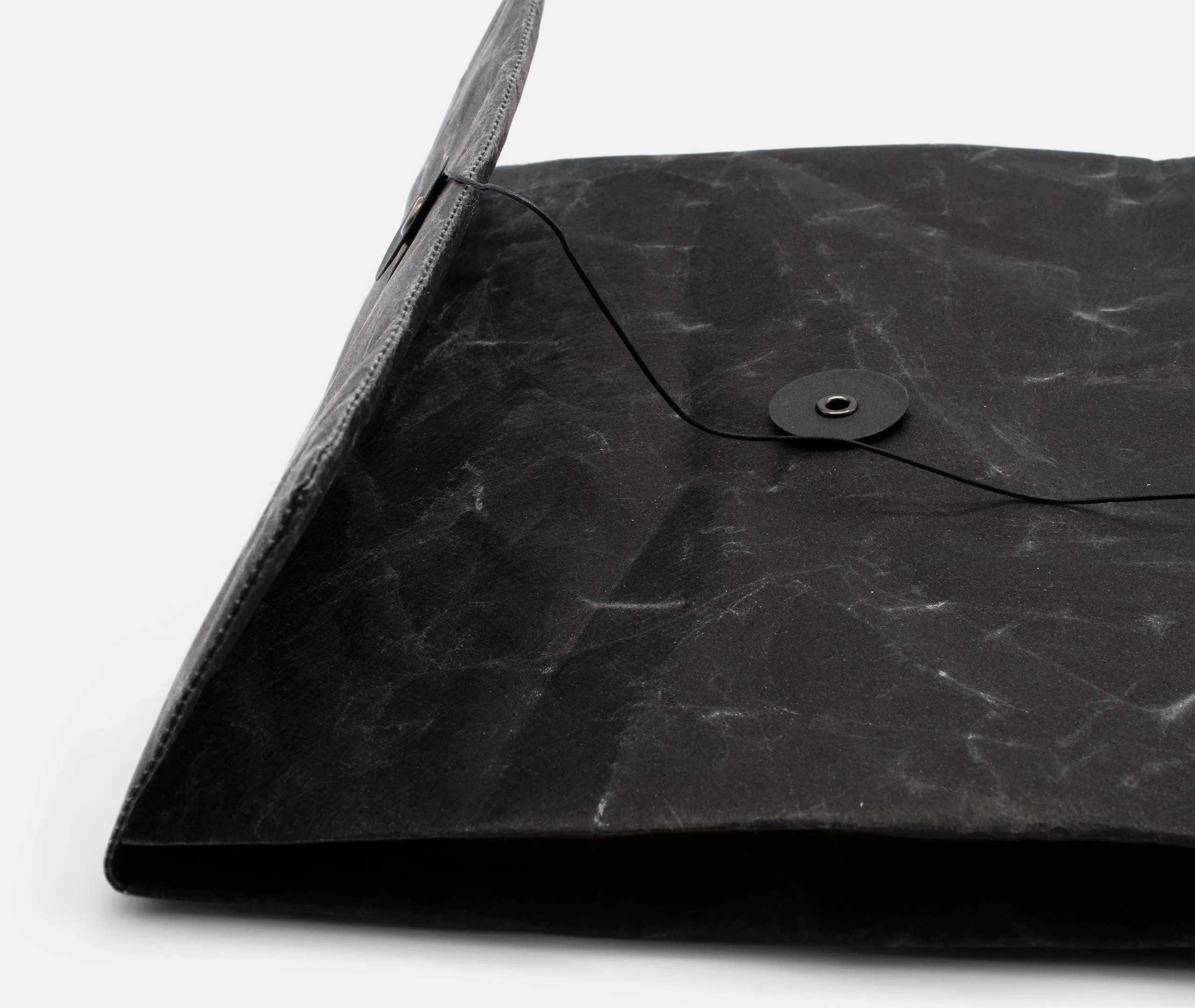 String Button Envelope - Black