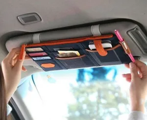Sun Visor Organizer - Black, Navy, Pink or Tan