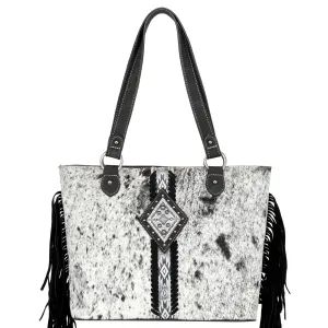 TR146G-8317 Trinity Ranch Hair On Cowhide Concealed Carry Tote