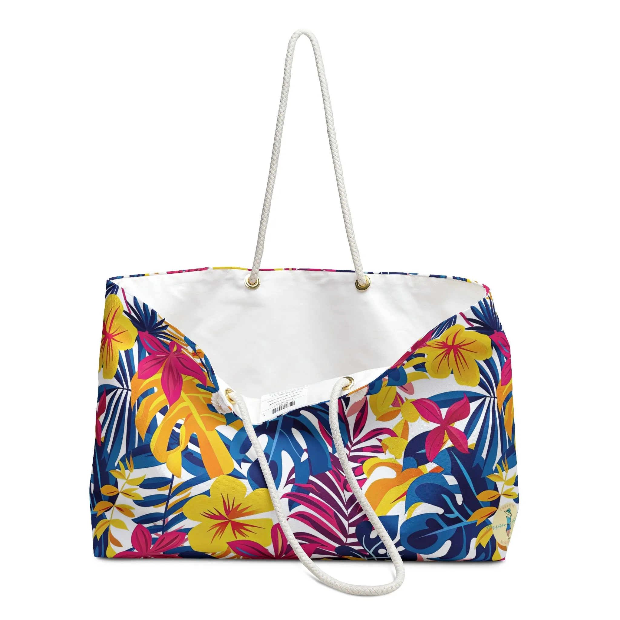 Tropical Fusion Weekender Bag (Yellow, Blue, Pink)
