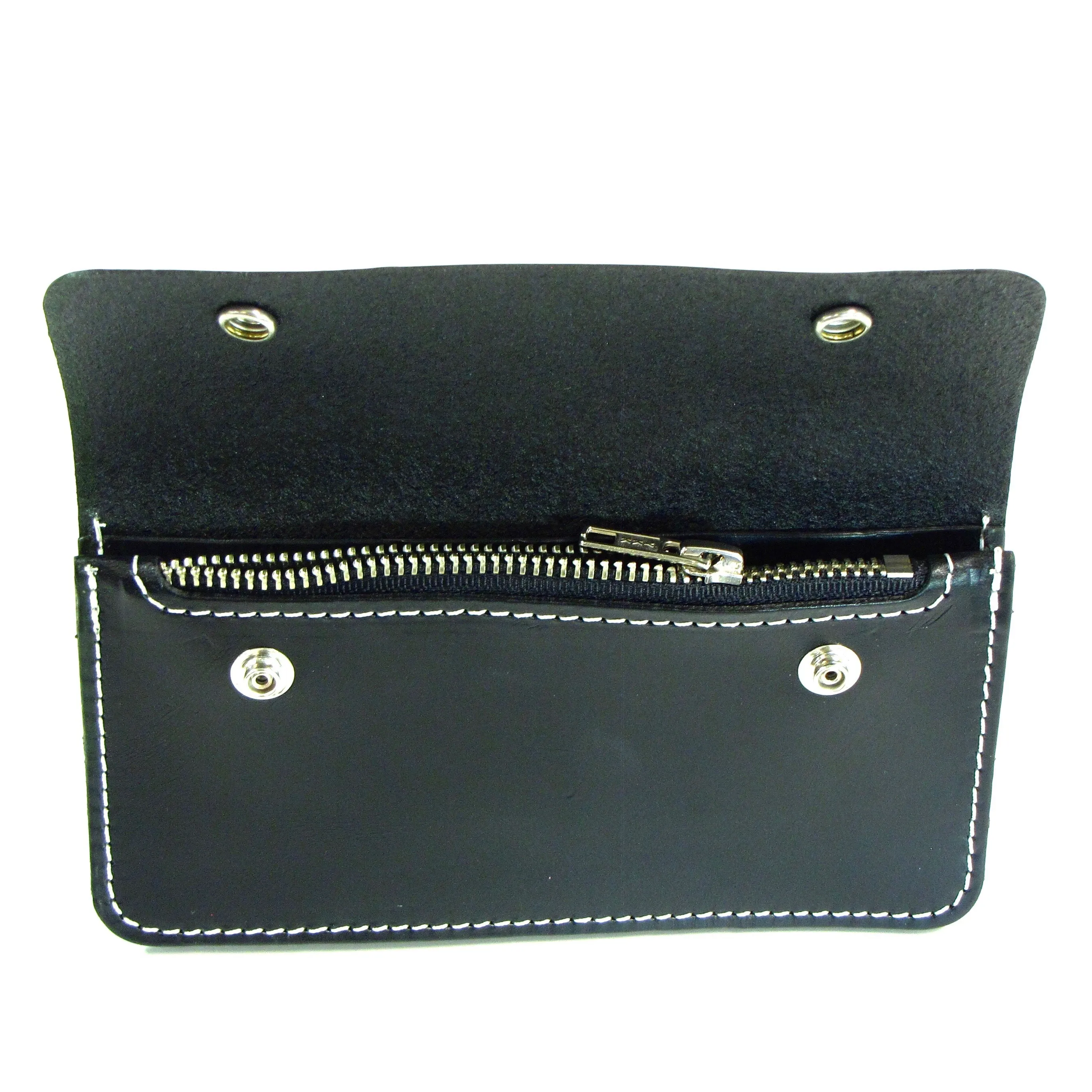 TW450 Trucker Wallet- Black Veg Tan