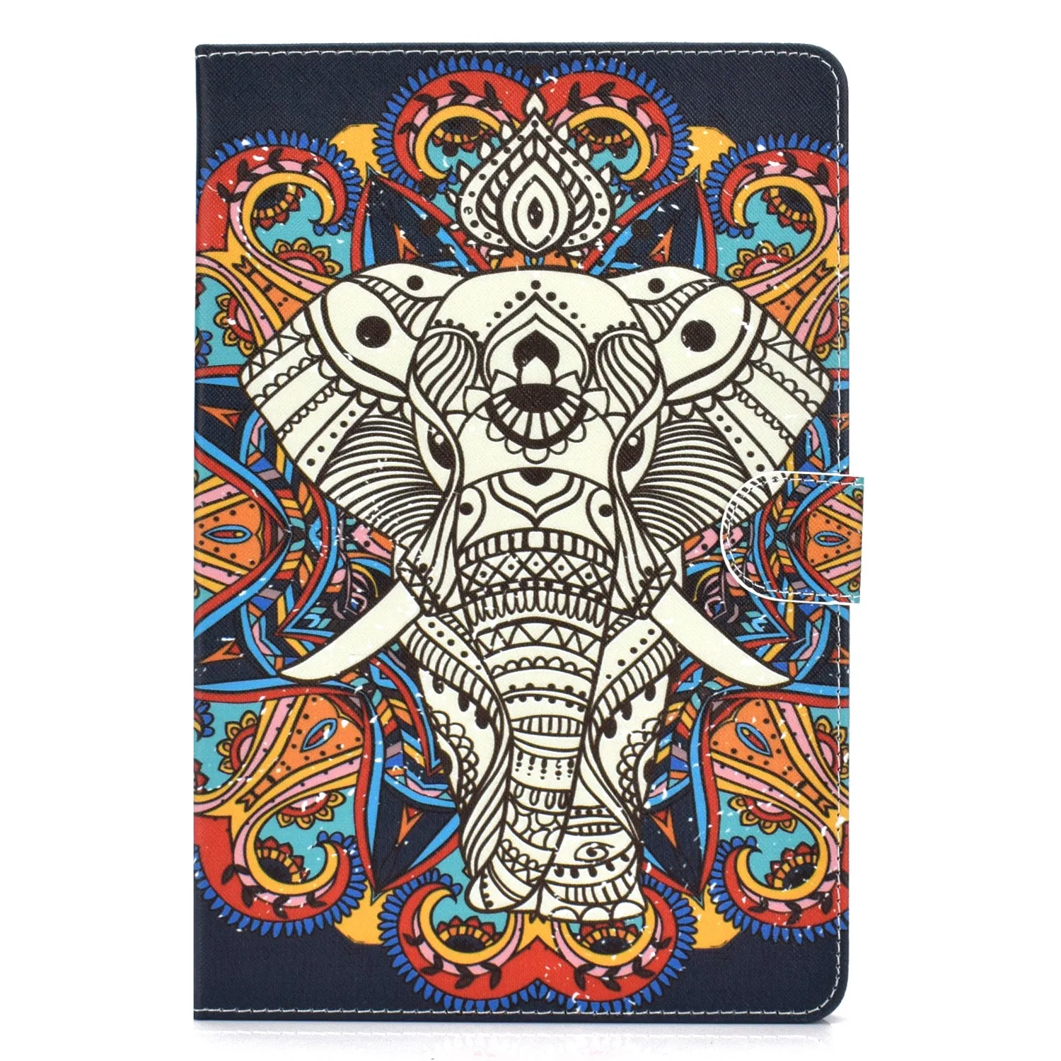 Universal 10Inches Laptop Protective Case with Front Snap Cute Cartoon Color Painted PU Cover  Graffiti