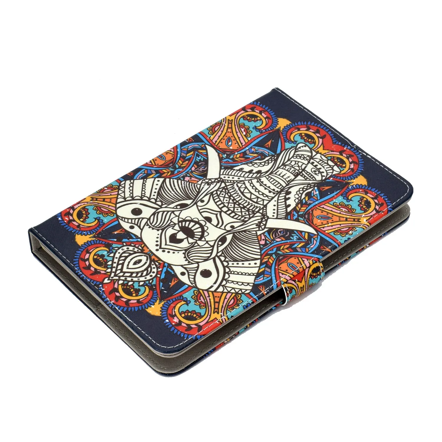 Universal 10Inches Laptop Protective Case with Front Snap Cute Cartoon Color Painted PU Cover  Graffiti