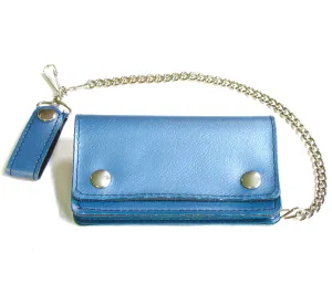 VG402  6" Vegan Leather Biker Wallet
