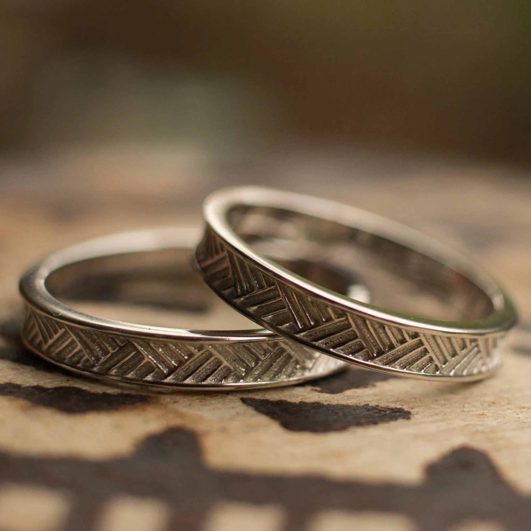 WHOLESALE Woven Mat Pasifika Unisex Ring - 925 Sterling Silver FJD$