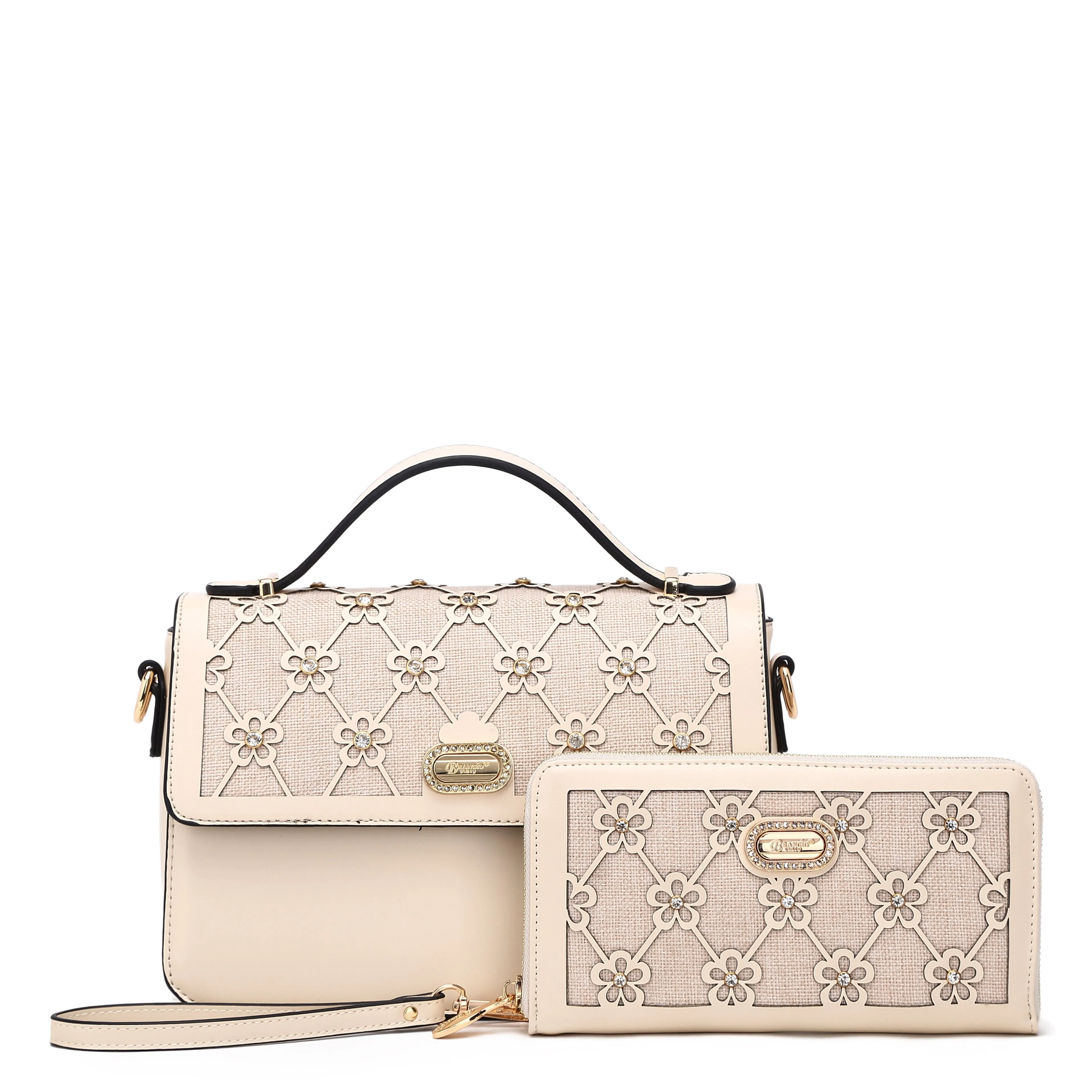 Wildflower Handmade Crossbody Satchel Evening Bag [KOS3002]