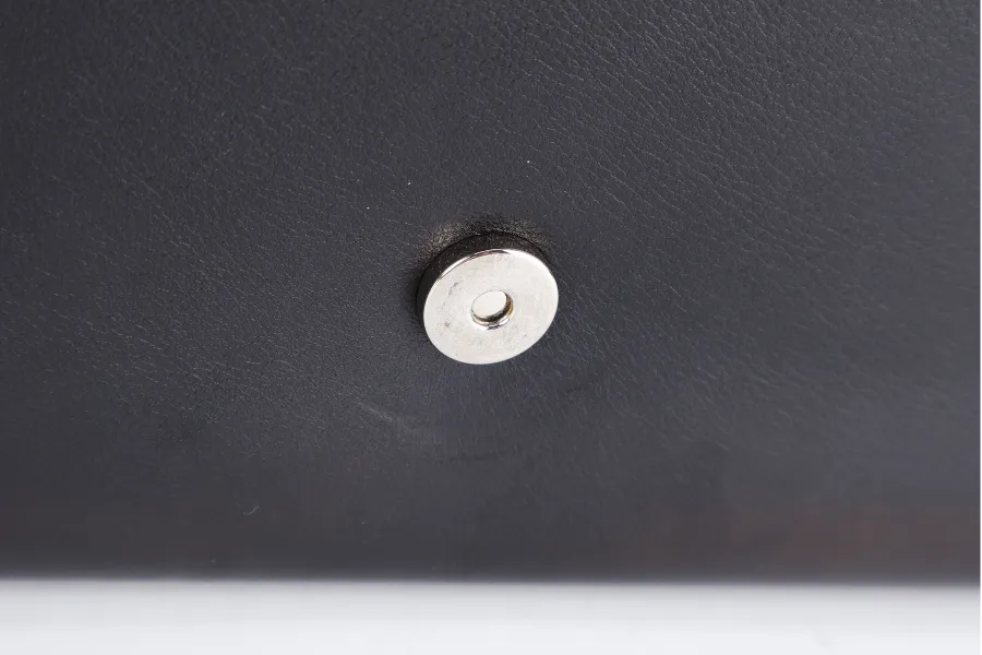 YVES SAINT LAURENT (YSL) STUDDED KATE MEDIUM BLACK LEATHER SILVER HARDWARE NO DUST COVER